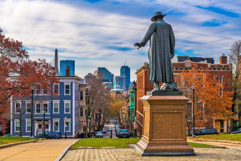 Bunker Hill, Boston, Ma, Usa